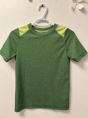 Joe Fresh Green & Lime Short Sleeve Athletic Tee Junior 10-12